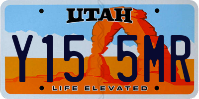 UT license plate Y155MR