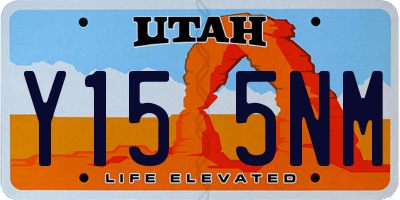 UT license plate Y155NM