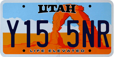 UT license plate Y155NR