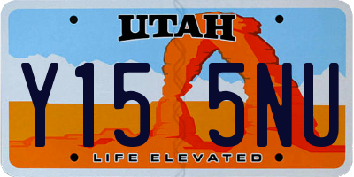 UT license plate Y155NU