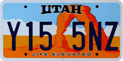 UT license plate Y155NZ