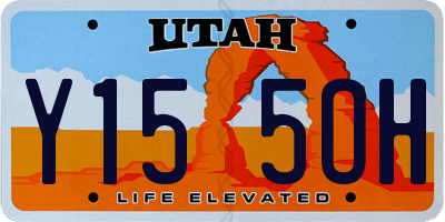 UT license plate Y155OH