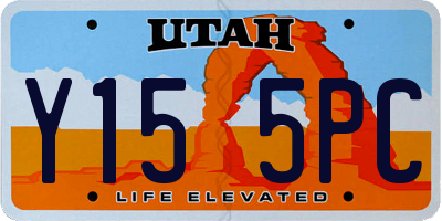 UT license plate Y155PC