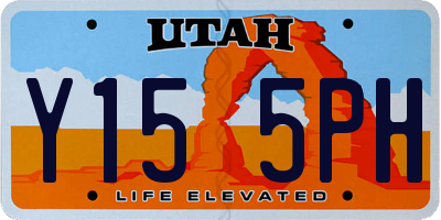 UT license plate Y155PH