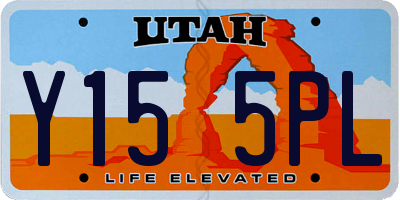 UT license plate Y155PL