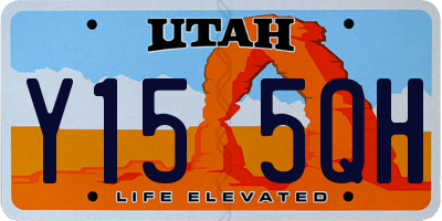 UT license plate Y155QH