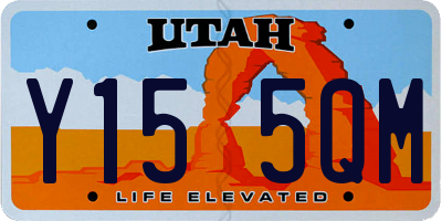 UT license plate Y155QM
