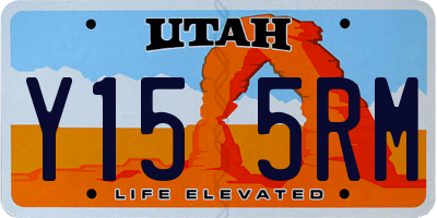 UT license plate Y155RM