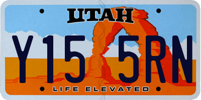 UT license plate Y155RN