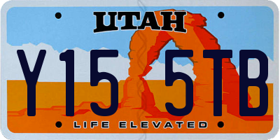 UT license plate Y155TB
