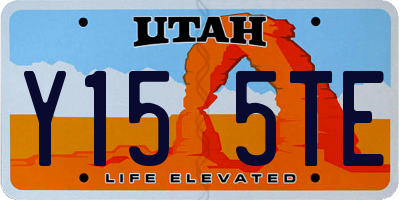 UT license plate Y155TE