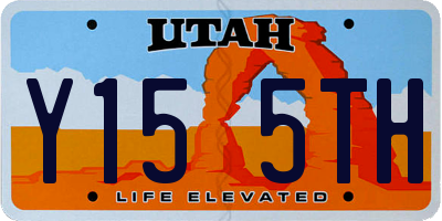 UT license plate Y155TH
