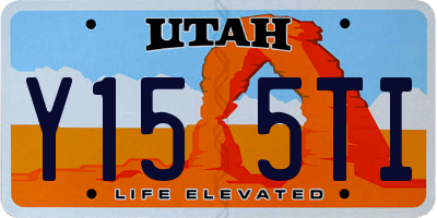 UT license plate Y155TI