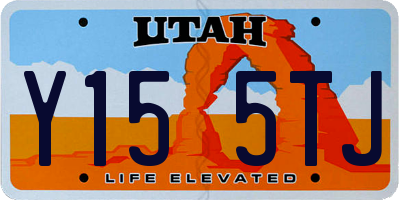 UT license plate Y155TJ