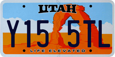 UT license plate Y155TL