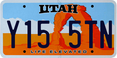 UT license plate Y155TN