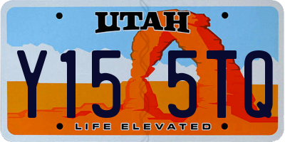 UT license plate Y155TQ