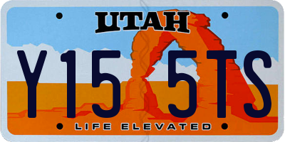 UT license plate Y155TS