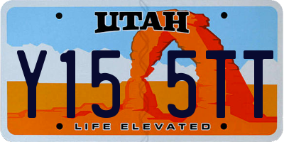 UT license plate Y155TT