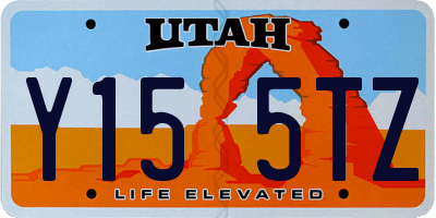 UT license plate Y155TZ