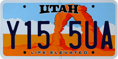 UT license plate Y155UA