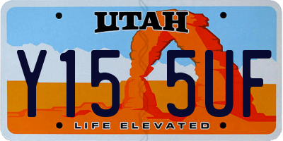 UT license plate Y155UF