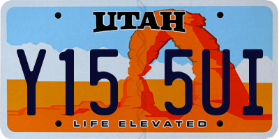 UT license plate Y155UI