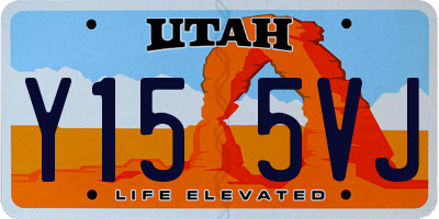 UT license plate Y155VJ