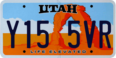 UT license plate Y155VR