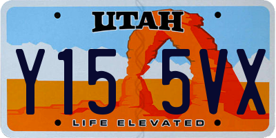 UT license plate Y155VX