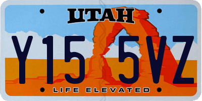 UT license plate Y155VZ