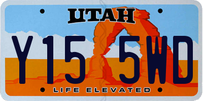 UT license plate Y155WD