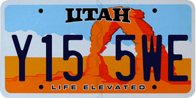 UT license plate Y155WE