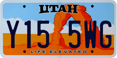 UT license plate Y155WG