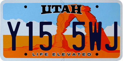 UT license plate Y155WJ