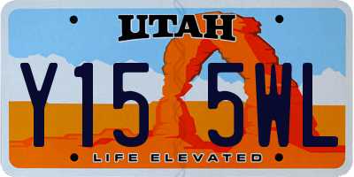 UT license plate Y155WL