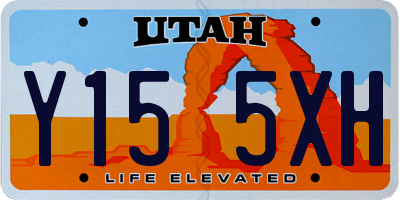 UT license plate Y155XH