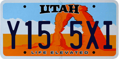 UT license plate Y155XI