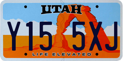 UT license plate Y155XJ