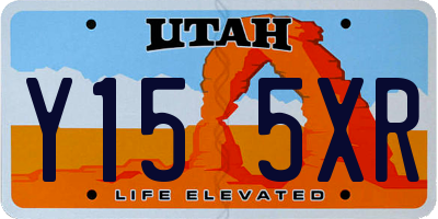 UT license plate Y155XR