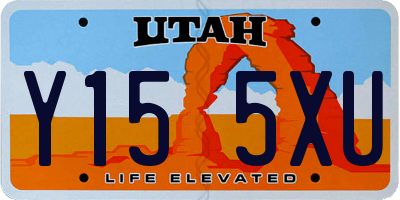 UT license plate Y155XU