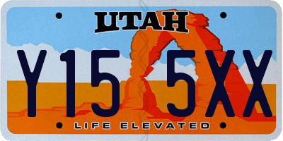 UT license plate Y155XX