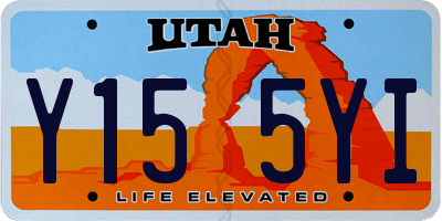 UT license plate Y155YI