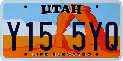 UT license plate Y155YQ