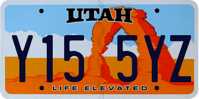 UT license plate Y155YZ