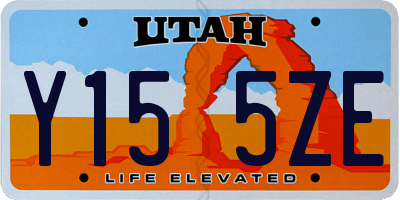 UT license plate Y155ZE