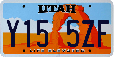 UT license plate Y155ZF
