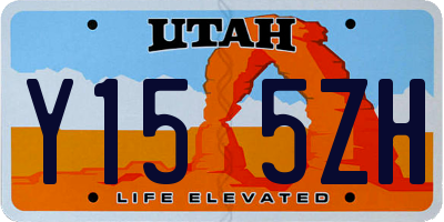 UT license plate Y155ZH