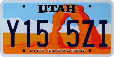 UT license plate Y155ZI