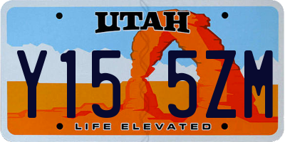 UT license plate Y155ZM